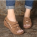 1 Hollow Out  Velcro  Summer  Women's Sandals