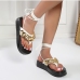 9 PU  Anklet Strap Flat Sandals For Women