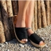 5 PU Peep-toe Flat Casual Sandals