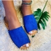 6 PU Peep-toe Flat Casual Sandals