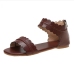 7 Pure Color Round Toe Sandals For Women 