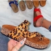 4Beach Leopard Slipper Sandals For Women