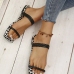 9Chic Leopard Printed Square Toe Cute Sandals