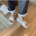 3Summer Trends Plain Square Toe Chunky Sandals