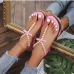 4Trending Faux Pearl Flat Sandals For Ladies