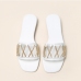 1 Casual Chain Patch Flat Comfy Womens Slippers