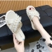 4 Leisure Time Faux Pearl Gauze Patch Ladies Slippers