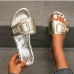 8 Metal Round Toe Casual Solid Slippers