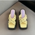 8 Summer Square Toe Wedge Design Slipper Women