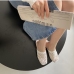 9Beach Hollow Out Square Toe Slipper Shoes