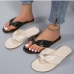 7Casual Bow Round Toe Solid Outdoor Slippers
