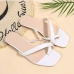 13Casual Flat Square Toe Solid Slippers