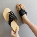 1Casual Flower Hollow Out Flip Flop Slippers