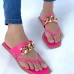 1Chic Square Toe Flip Flop  Slippers  For Women