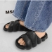 3Fashion Solid Round Toe Slippers