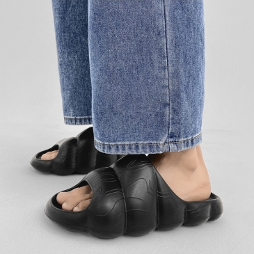 Fashion Solid Round Toe Slippers