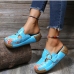 9National Style Round Toe Slip On Slippers