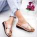 6New Round Toe Patchwork Slippers For Women