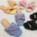 5Outdoor Beach Casual Woven Flat Women Slippers