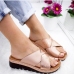 1Popular Contrast Color  European And American Style Slippers