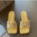 6Stylish Rhinestone Thick-Soled Slip On Slippers