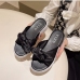 5Summer Fashion Bow Round Toe Slip On Slippers