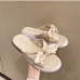 6Summer Fashion Bow Round Toe Slip On Slippers