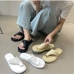 5Summer Pure Color Round Toe Ladies Slippers