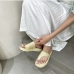 1Summer Pure Color Round Toe Ladies Slippers