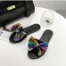 14Summer Sequined Rhinestone Bow Decoration Slippers