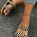 1Summer Trending Leopard Flat Slippers For Women