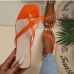 6Summer Trends Square Toe Flat  Ladies Slippers