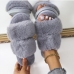 4Winter Fluffy Warmth White House Slippers