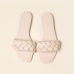 12Woven Design Solid Slip On Slippers