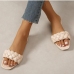 3Woven Design Solid Slip On Slippers