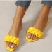 10Woven Design Solid Slip On Slippers