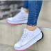 12 Casual Printing Chunky Canvas Shoes 