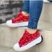 13 Casual Printing Chunky Canvas Shoes 