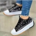 5 Casual Printing Chunky Canvas Shoes 