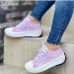 9 Casual Printing Chunky Canvas Shoes 