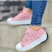 1 Casual Printing Chunky Canvas Shoes 