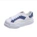 9 Leisure Time Lace Up Contrast Color Running Shoes
