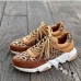 4Casual Leopard Leather Patchwork Women Sneakers