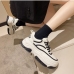 3Color Blocking Round Toe Height Increasing Sneakers