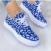 7Multicolored Round Toe Lace Up Casual Shoes