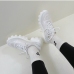 10Sports Men Color Blocking Solid White Sneakers For Women