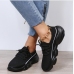 6Sporty Casual Contrast Color Lace Up Sneakers