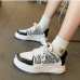 4Trendy Contrast Color Dissolving Sole Sneakers