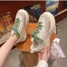 1Versatile Contrast Color Lace Up Chunky Sneakers