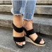 3Casual Solid Round Toe Women's Wedge Heels